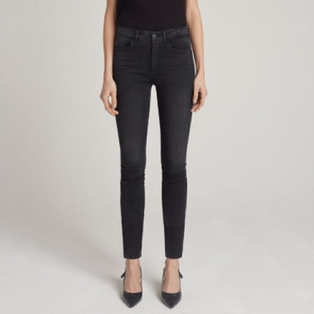 3x1 Denim Black High Rise Skinny‎ Jeans 25